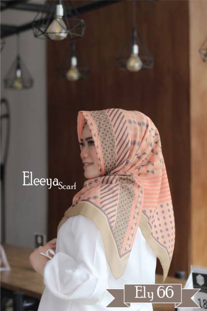 HIJAB SEGIEMPAT MOTIF PRINTING II Eleeya Scarf ELY 66