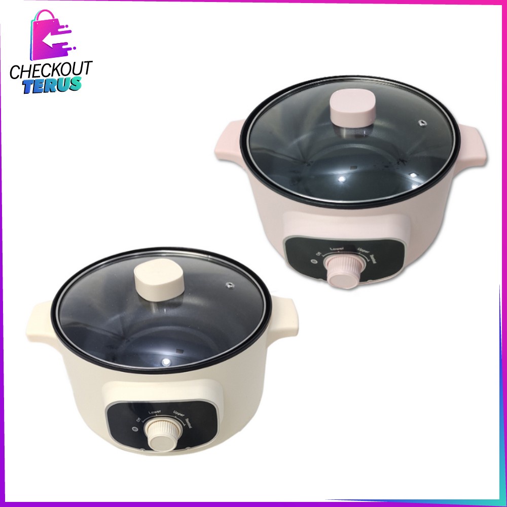 CT C428 Panci Listrik Multifungsi Panci Listrik Anti Lengket Electric Panci Listrik Serbaguna Electric Cooking Pot Fry Pan Portable Multifungsi Electric