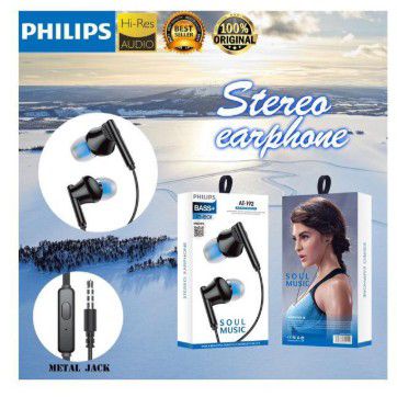 Handsfree PHILIPS AT-192 BASS+ AT192 Stereo Earphone Universal