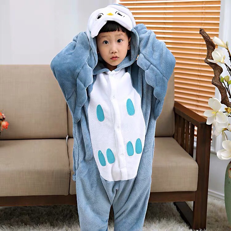 KOSTUM ONESIE OWL BURUNG HANTU ANAK PIYAMA COSPLAY PESTA