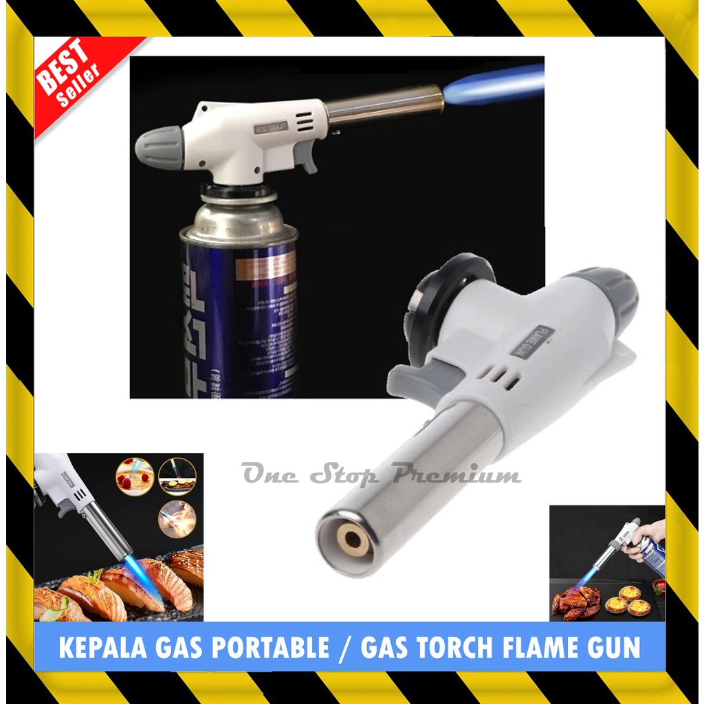 Jual Mesin Alat Kepala Kompor Tembakan Pistol Gas Pematik Penyembur Api Unggun Jet Las Bakar