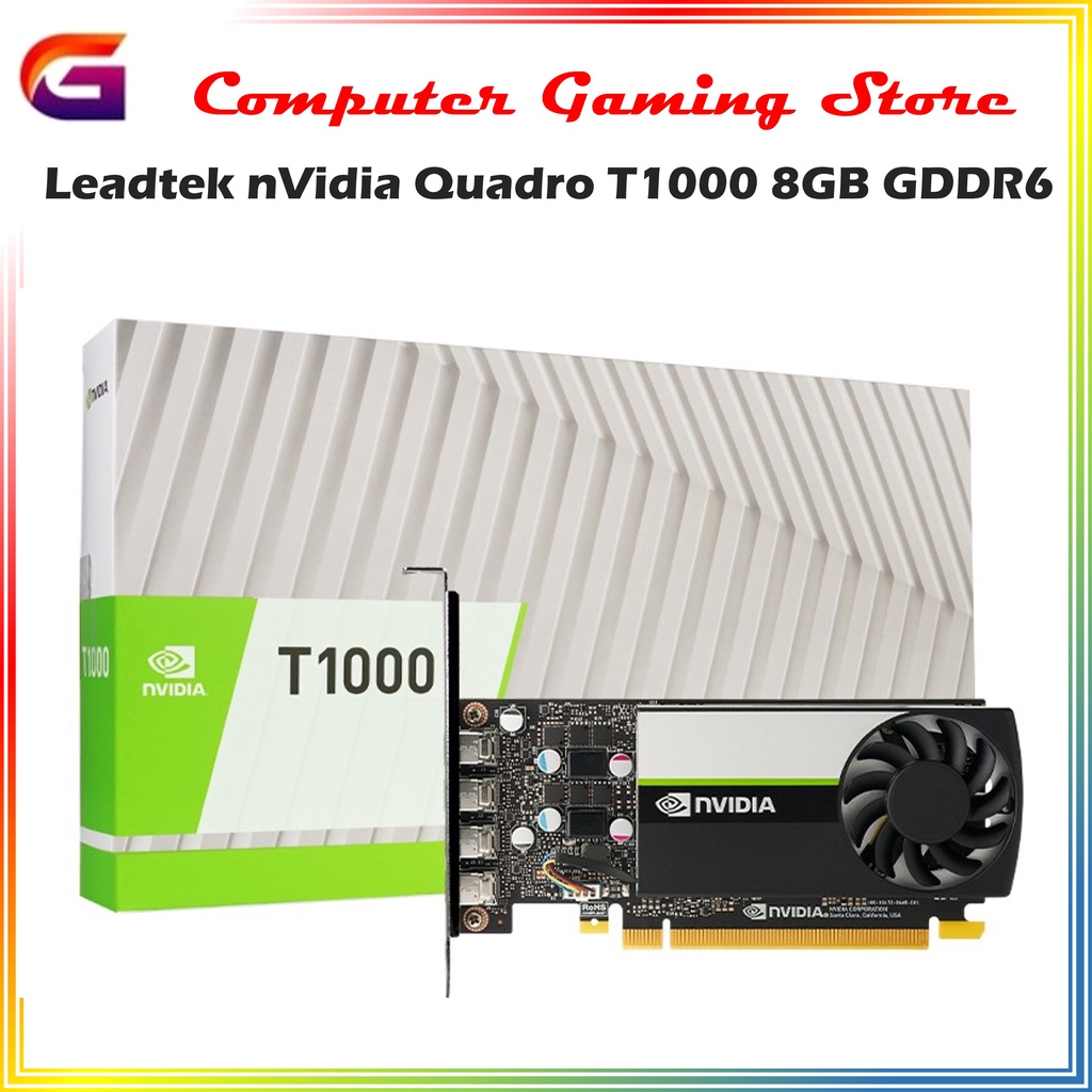LEADTEK NVIDIA QUADRO T1000 - 8GB DDR6 - VGA CARD