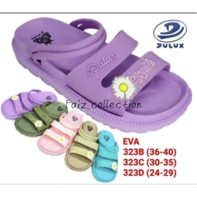 Dulux Sandal Jelly Selop Tali Dulux Wanita Tanggung Anak 323 C, Bahan Karet Terbaru Murah Meriah