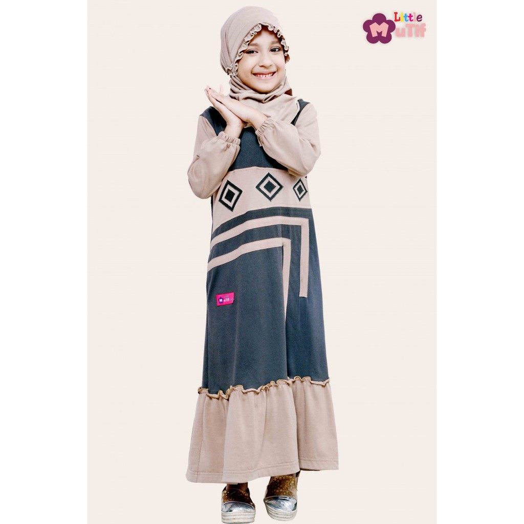 Gamis Anak Kaos MUTIF LMG 145|| Gamis Mutif Damoza Upmore