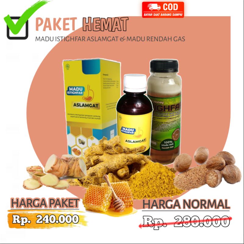 PAKET DISKON MADU ASLAMGAT+RENDAH GAS
