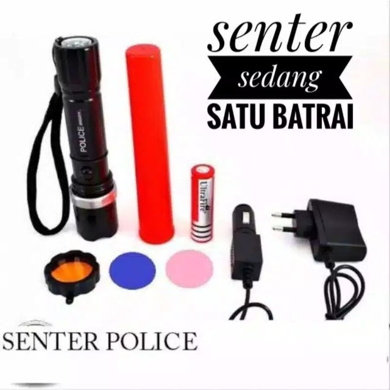 Senter Emergency LED 99000Wat - Senter super terang - Senter kompas - Senter Outdoor