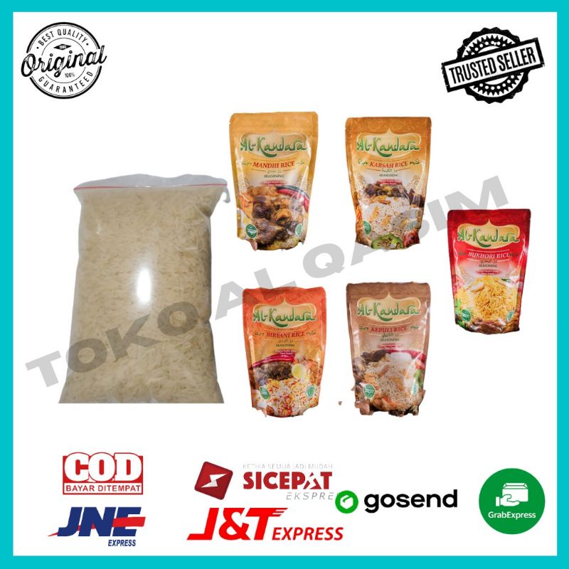 

beras basmati 1kg & bumbu alkandara kebuli, briyani, kabsah, mandhi, bukhori