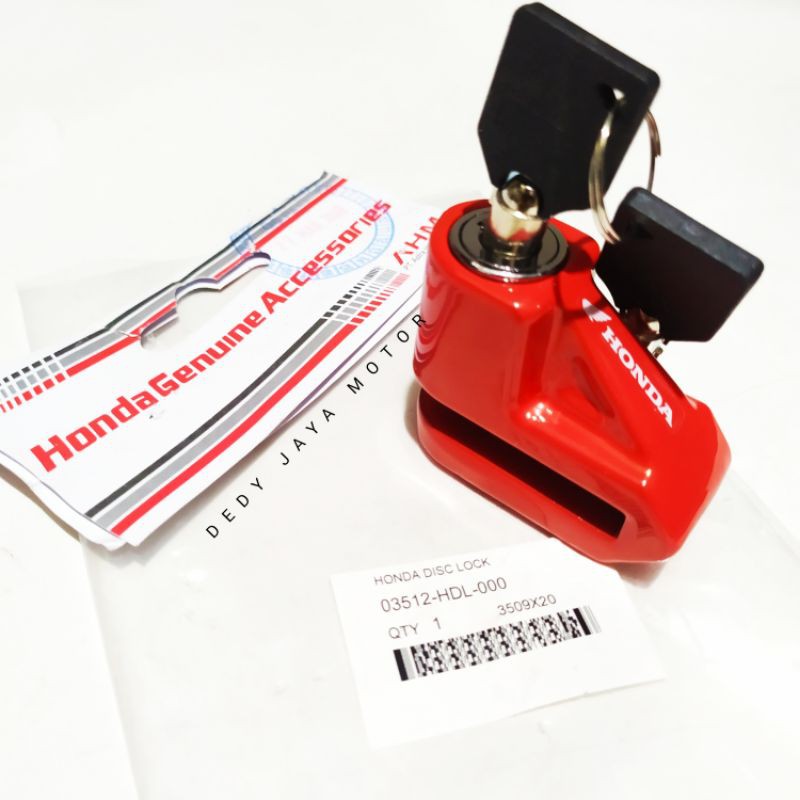 GEMBOK DISC LOCK CAKRAM ORIGINAL AHM 03512-HDL-000