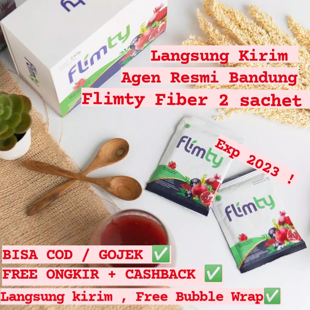 FLIMTY ECER ISI 2 MINUMAN FIBER DIET SLIMTY BPOM HALAL MUI