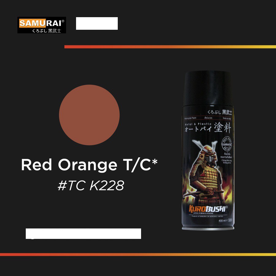 CAT PILOX SAMURAI RED ORANGE TCK 228**