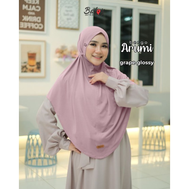ARUMI Best Seller Bergo Tali Bergo Jumbo Bergo Balqis Bahan Jersey Stella Premium