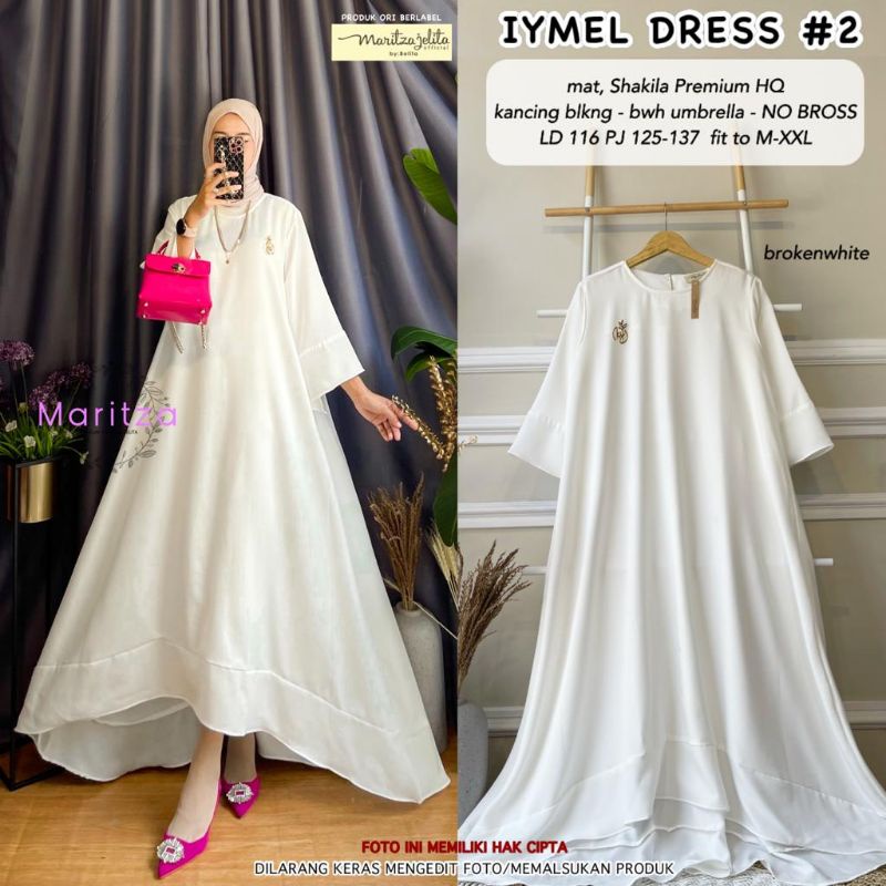 iymel dress#2 shakila premium hq kancing belakang bawah umbrella no bross maritza
