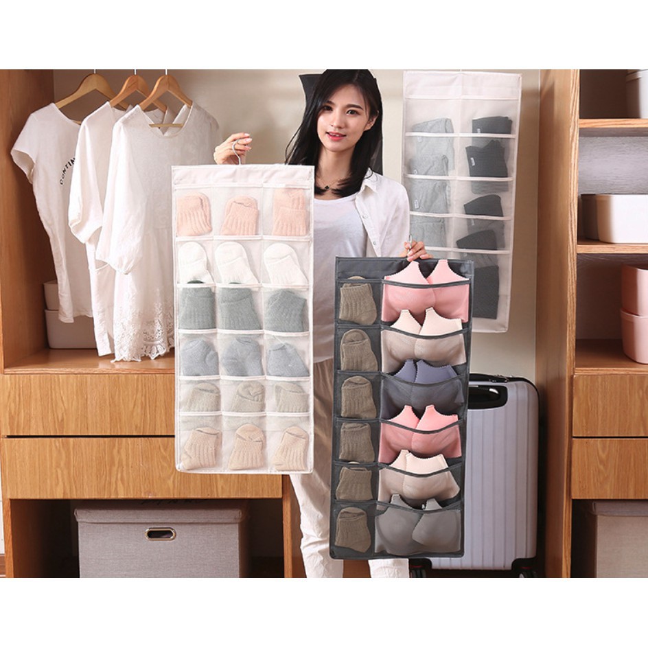 Adda Home - Rak Gantung 30 Sekat 2 Sisi Isi BH Celana Dalam Kaos Kaki Organizer