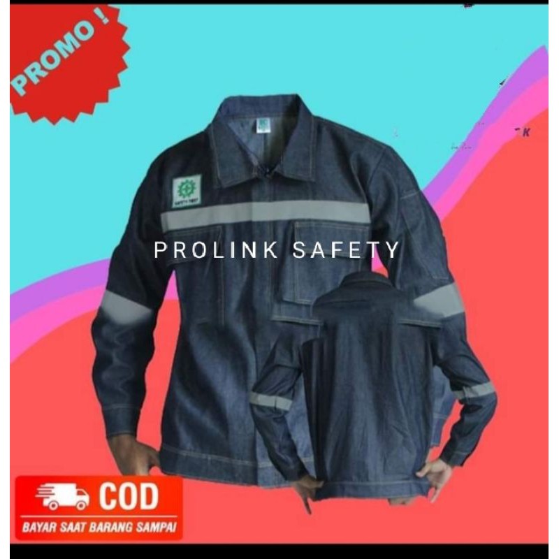 SERAGAM BAJU SAFETY BAHAN KAIN LEVIS