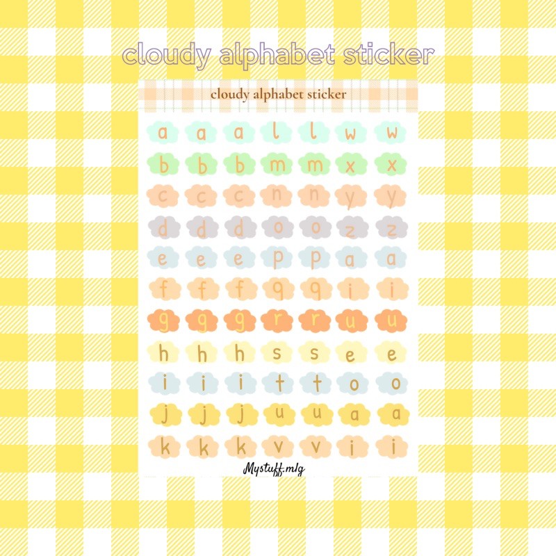 

STIKER ALPHABET KISS CUT UKURAN A6 [mystuffmlg]