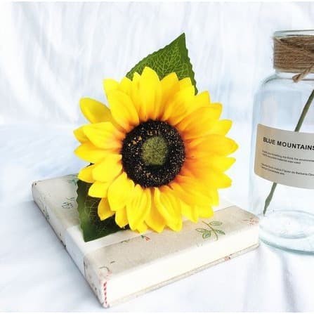 Artificial Flower - Silk Sun Flower Diameter 14cm