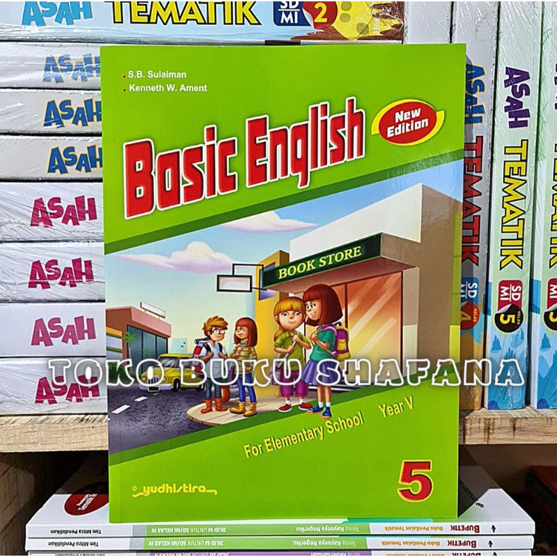 ORIGINAL!!! Buku BASIC ENGLISH NEW EDITION Kelas 1,2,3,4,5,6 SD YUDHISTIRA