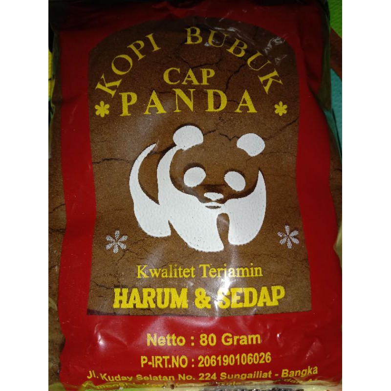 

kopi bubuk cap panda asli bangka