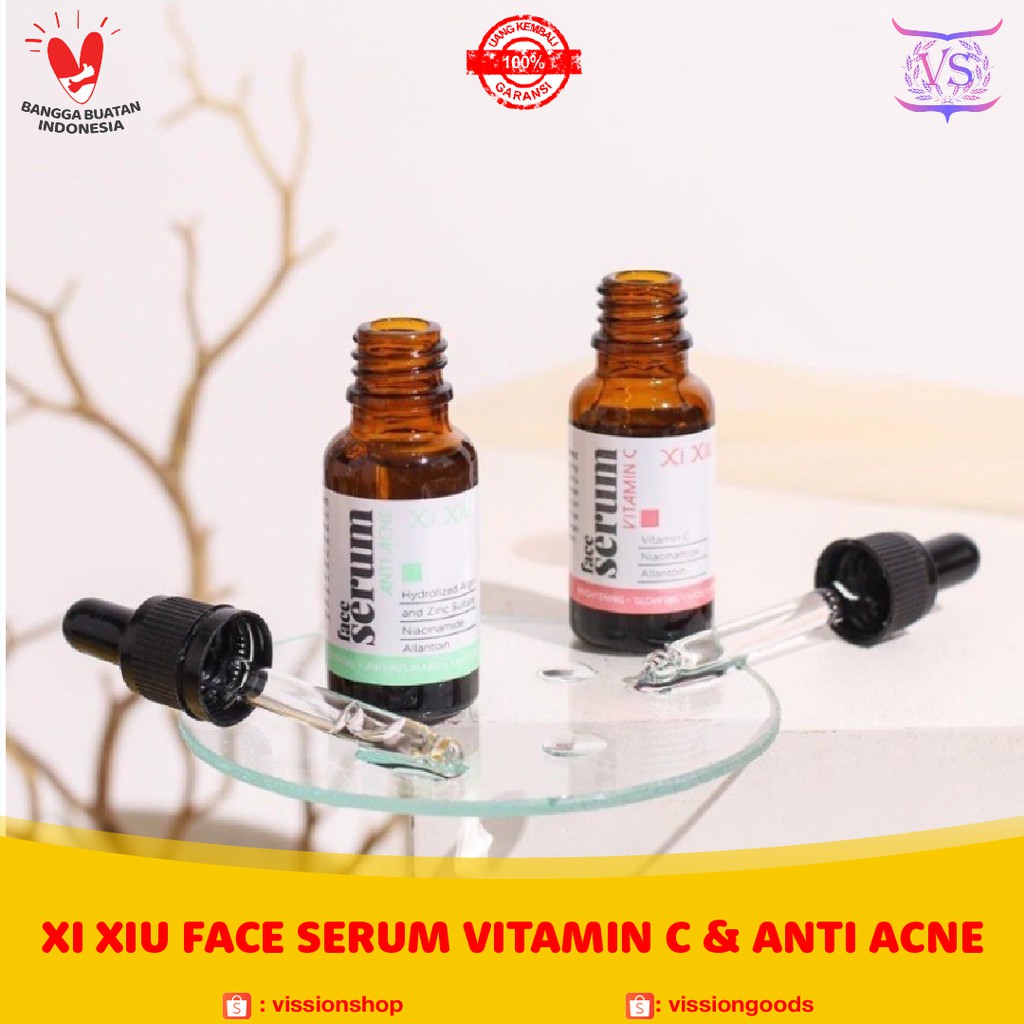 ✿ VISSION ✿ XI XIU FACE SERUM VITAMIN C & ANTI ACNE BPOM HALAL