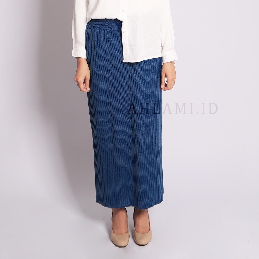 Ahlami- Kala Skirt Rok Rajut Premium Rok Span Knit Tebal Rok Rajut Span Rok Span Premium Rok Kerja Rok Formal Premium-7