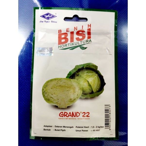 

BISI- Benig/ Biji Kobis Grand 22 1 Pack isi 200 Biji