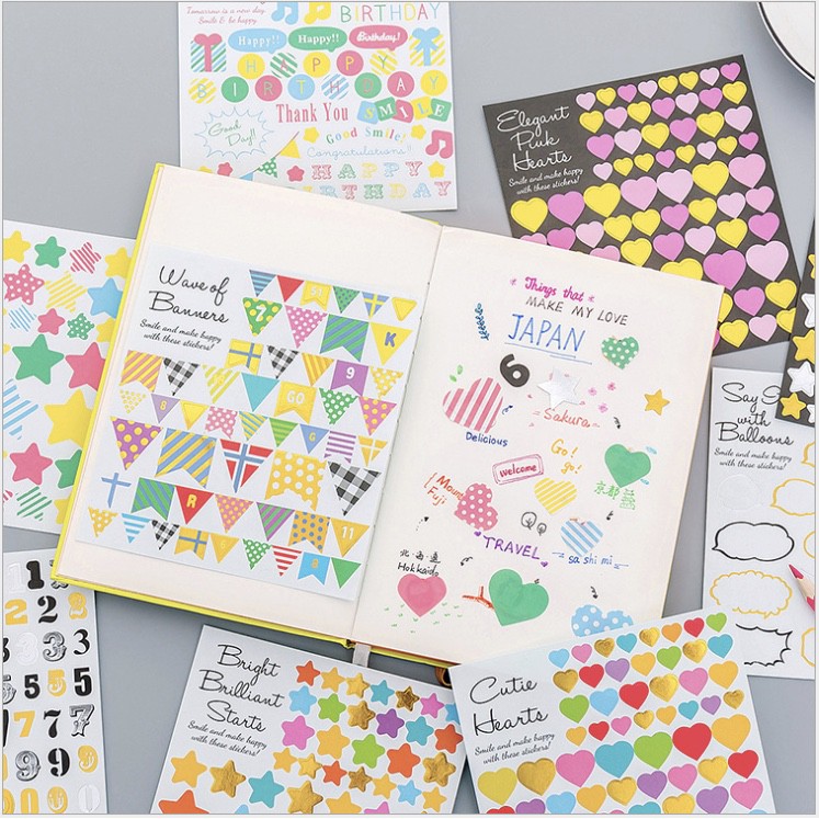 STIKER DIARY BOOK SCRAPBOOK STICKER