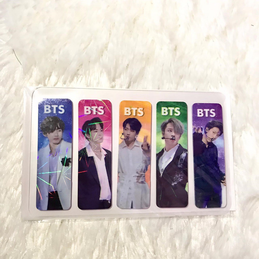 [ COD ]   STICKY NOTE PLASTIK HOLOGRAM BT21 BTS KPOP 1 SET 100PCS / STICKY NOTES BT21 BTS KPOP TERMU-REAL BTS
