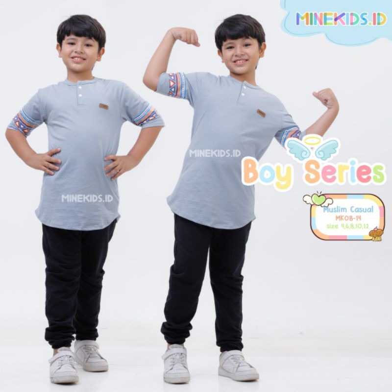 Afsheenastore Setelan Muslim Anak Laki Laki Casual By Minekids