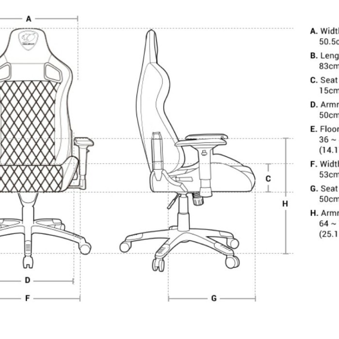 COUGAR ARMOR S ROYAL GAMING CHAIR