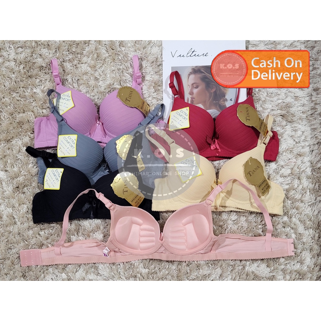 Bh Bra kawat motif salur busa size 34-40