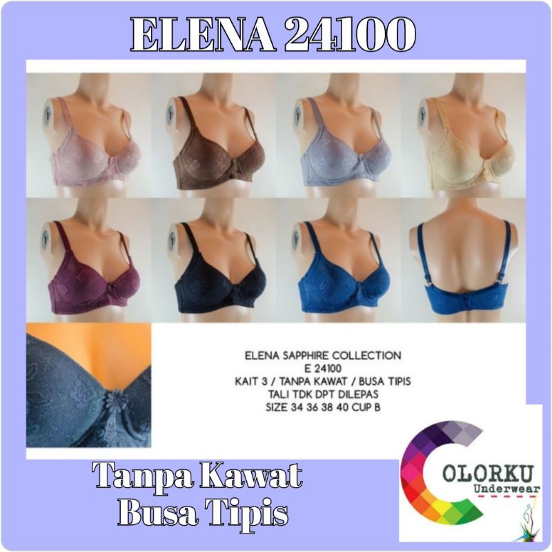 BRA ELANA SAPPHIRE COLLECTION E 24100 DENGAN BUSA TIPIS|CUP B