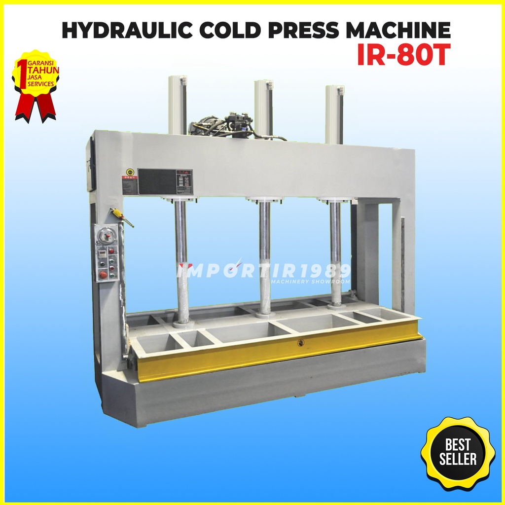 Mesin Press Kayu Hidrolik 80 Ton Hydraulic Cold Press Machine IR-80T