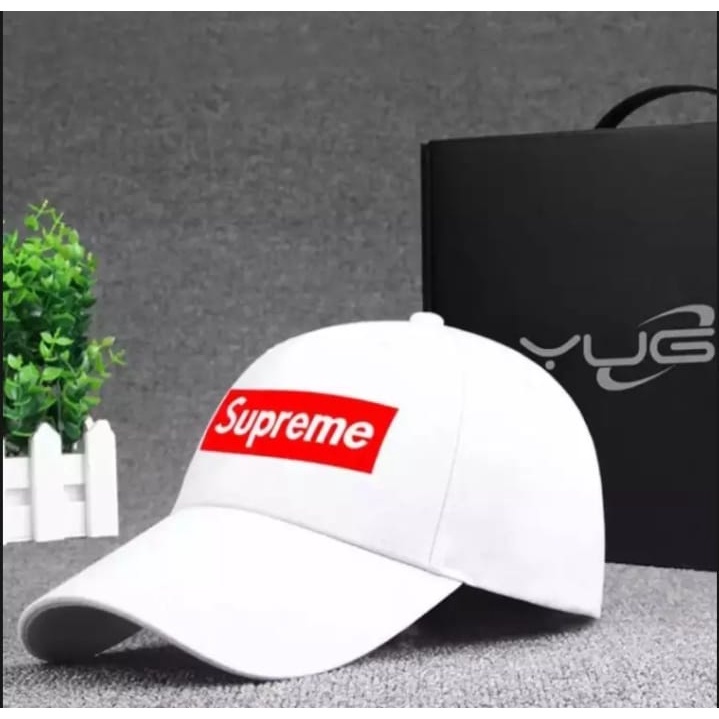 Topi Supreme Murah / Topi baseball Supreme dewasa ada besi di belakangnya COD