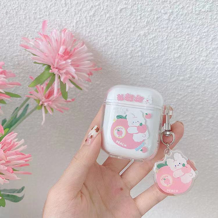 Case Kompatibel Untuk Airpods Pro Pelindung Lengan1 /2 /3 Generation i12 Kartun Wireless Bluetooth Earphone Case Tpu Bening