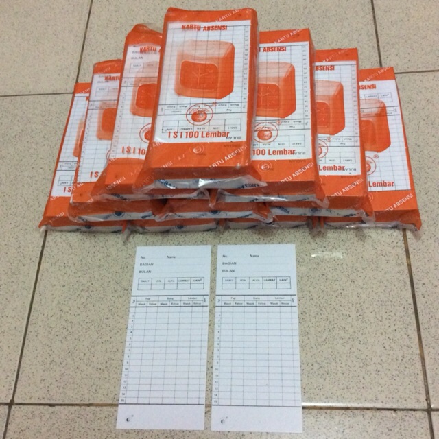

Kartu Absensi KIT (Jeruk) / Kartu Absen Jeruk