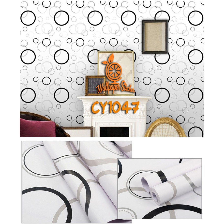 Walpaper Dinding Stiker Wallpaper Sticker dekorasi dinding motif Bata Garis Batik Karakter Walpaperdinding Cy1047