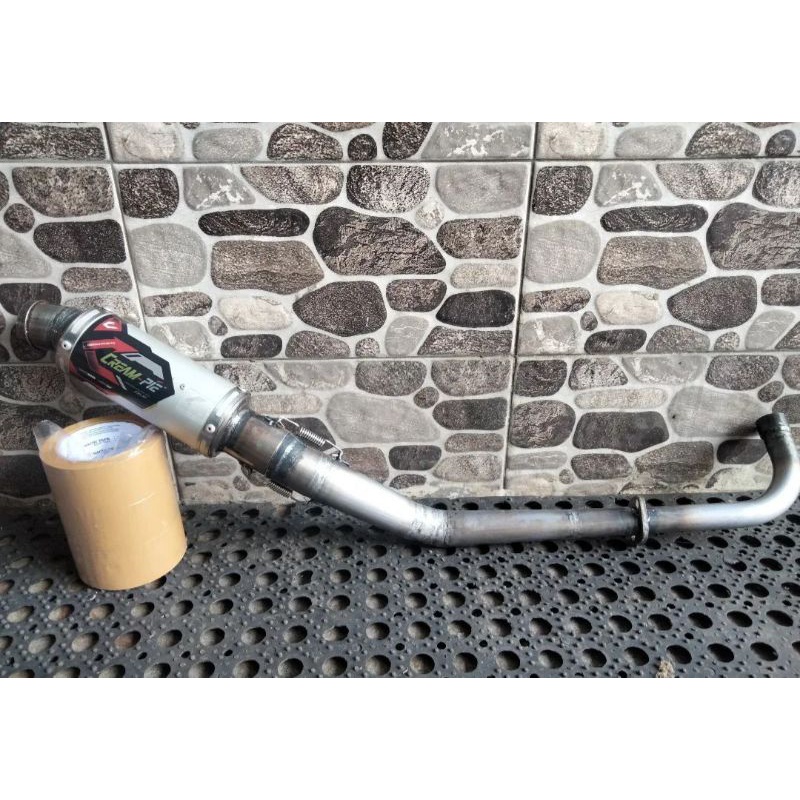 Knalpot Creampie Original Jogja Bebek Jupiter Z Drag Bike Galvanis Almu Original Racing Jogja Asli L