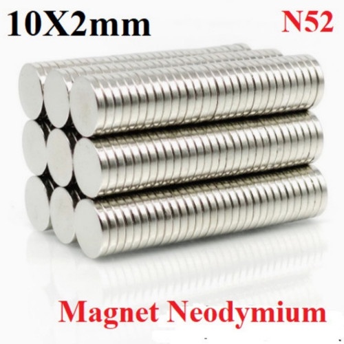 Magnet Neodymium Bulat Koin N52 STRONG putih 10x2mm 10x2 mm 10 x 2