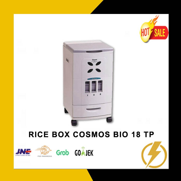 rice box   tempat penyimpanan beras cosmos   bio 18 tp