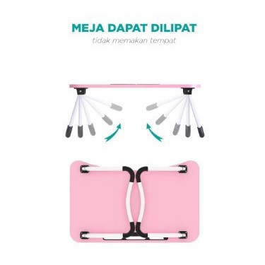 Meja Lipat Portable JUMBO / Meja Laptop / Meja Belajar Anak / Meja Kayu Belajar Lipat Meja Portable Laptop Warna Polos Minimalis Multifungsi Kuat Murah