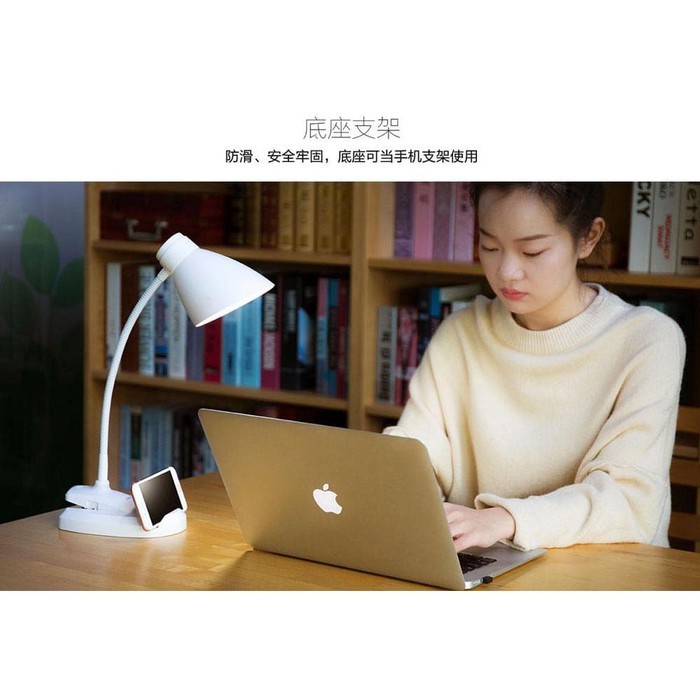 Remax Time series LED Eye Protection Desk Lamp RT-E500 Lampu Meja - Hitam -