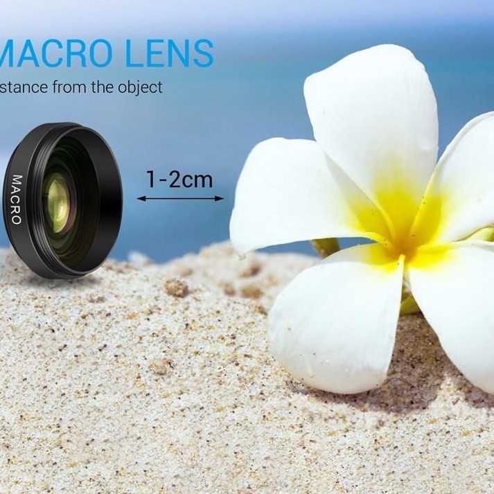 hku Lensa HP Fotografi Super Lebar Wide Angle Lens 0.45x + Macro 12.5x Untuk Smartphone Titangadget ,-1