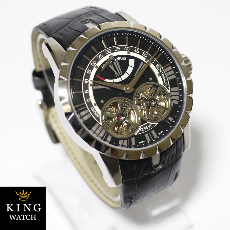 Jam Tangan Pria Roger Dubuis Exacalibur Horloger Genevois Strap Kulit