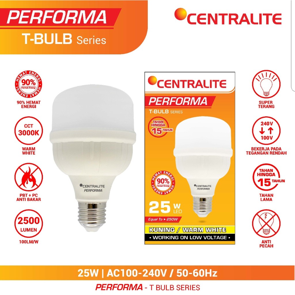 CTL 25W WW KUNING / LAMPU LED CAPSULE  PERFORMA CTL 25W / BOHLAM CAHAYA KUNING WW