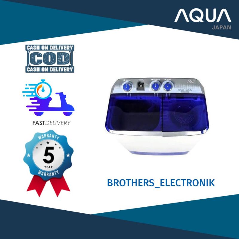 Mesin Cuci 2 Tabung Sanyo Aqua 780XT Hijab Series 7.5KG