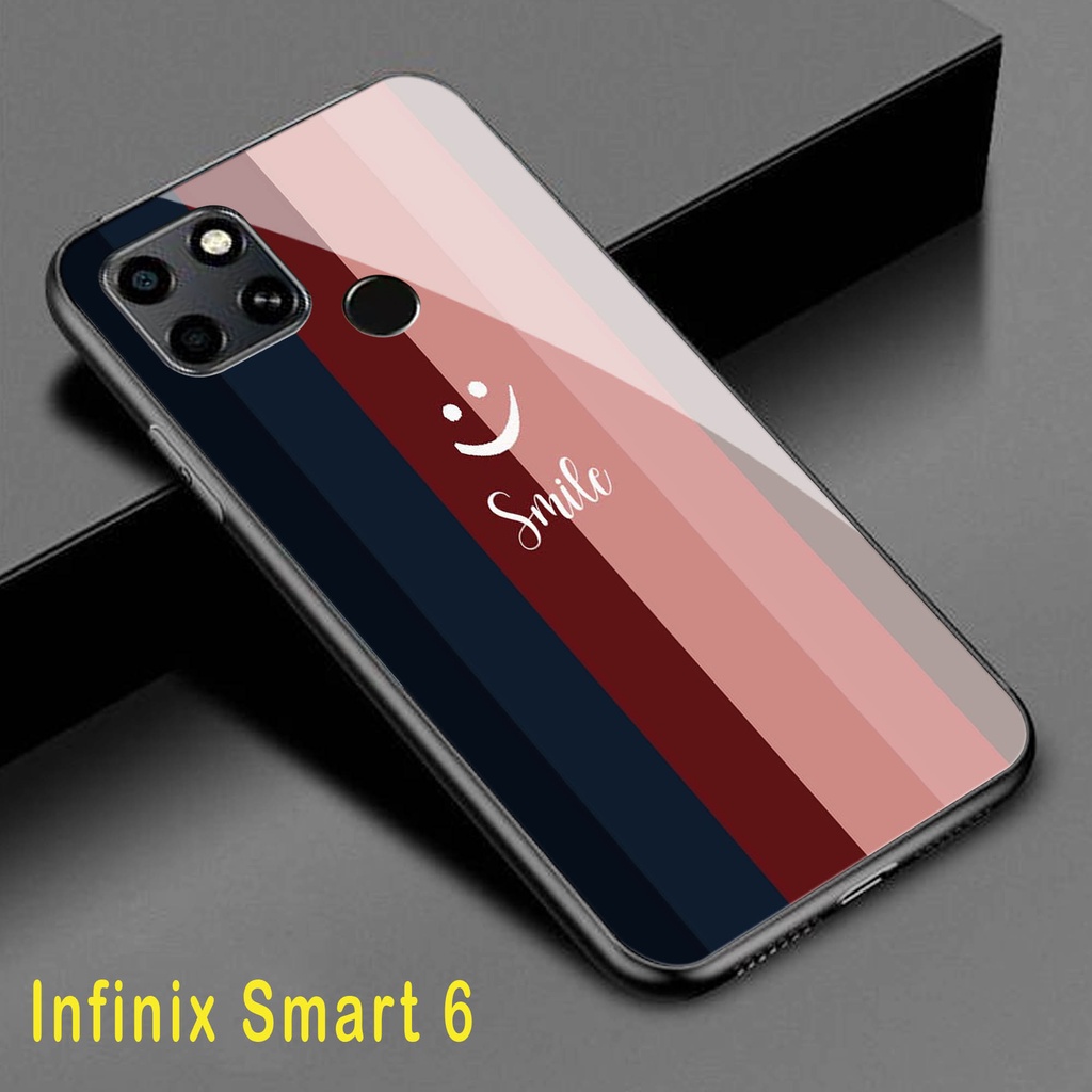 (S137) Softcase Kaca INFINIX SMART 6 - casing handphone - INFINIX SMART 6 - pelindung handphone - IN