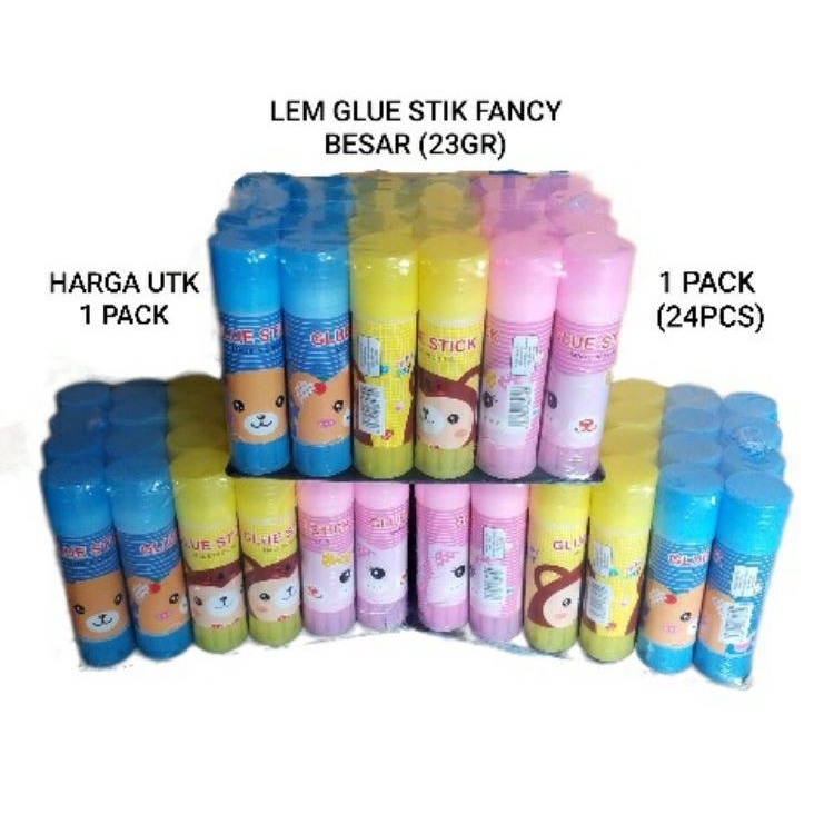 

(24pcs) LEM GLUE STICK FANCY BESAR 23 GRAM / LEM STIK BESAR / LEM FANCY GEDE / LEM MURAH