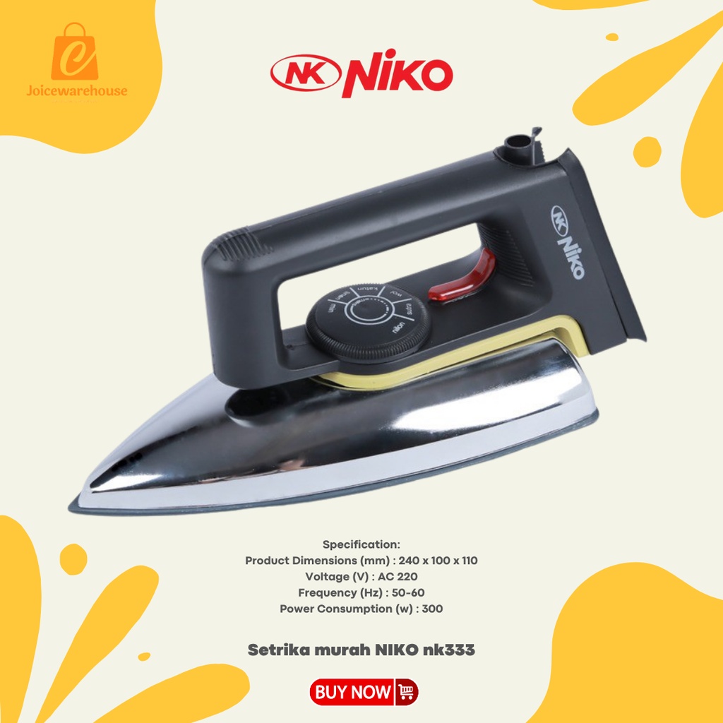 Setrika murah NIKO nk333