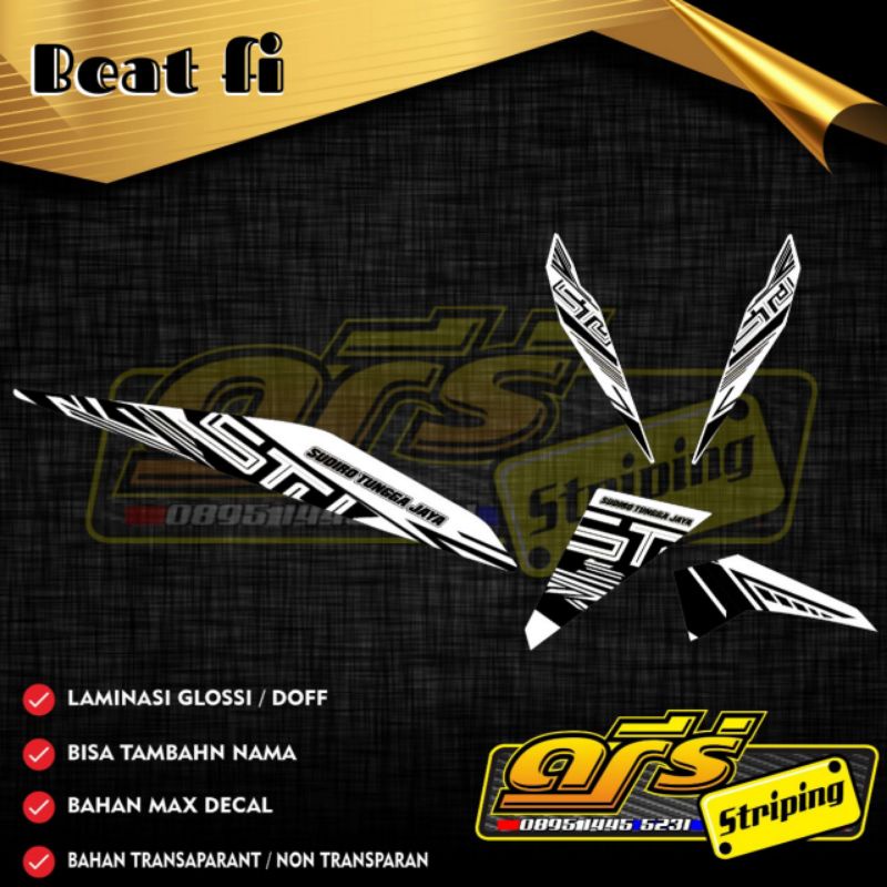 Striping Beat Fi Thn 2012-2014 Sudiro tungga jaya Variasi New