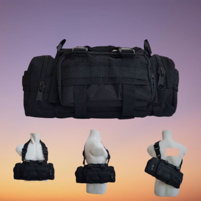 Tas Selempang Hitam POLRI BRIMOB